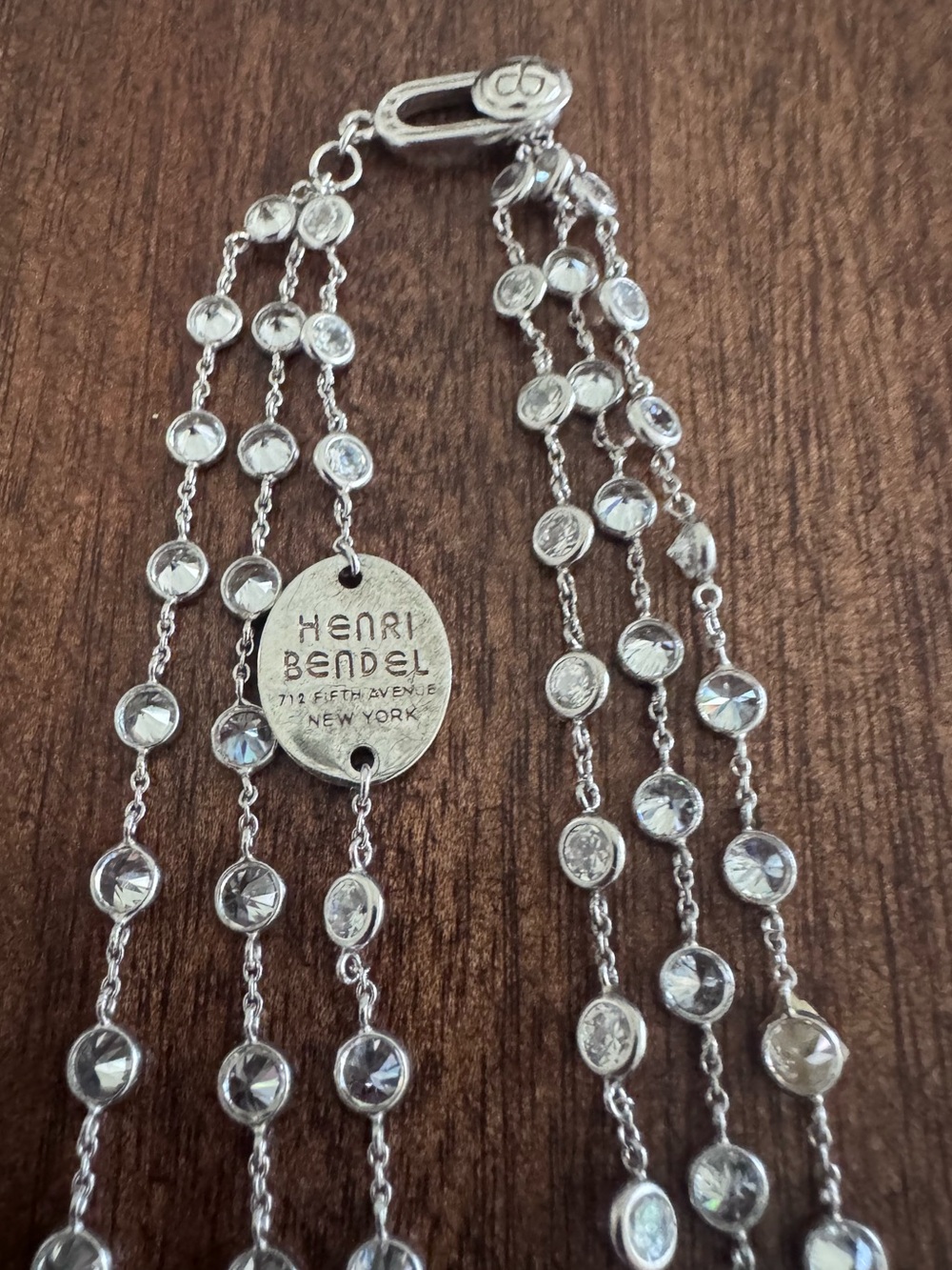 Henri Bendel Multi-Strand Crystal Necklace